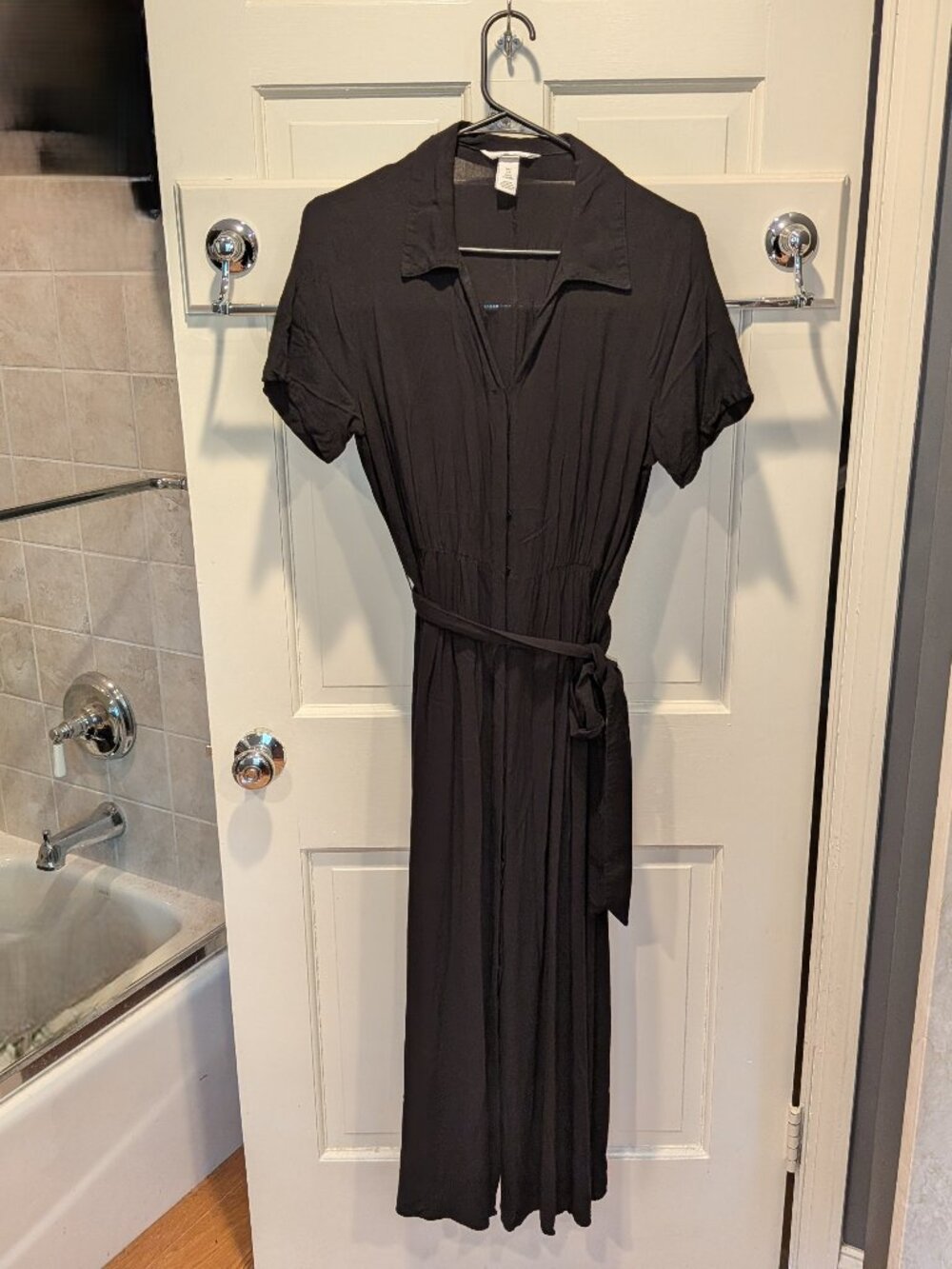 H&M Rayon Maxi Shirt Dress
